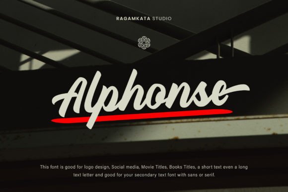 Alphonse Script Font: A Bold Choice for Crafters and Product Designers
