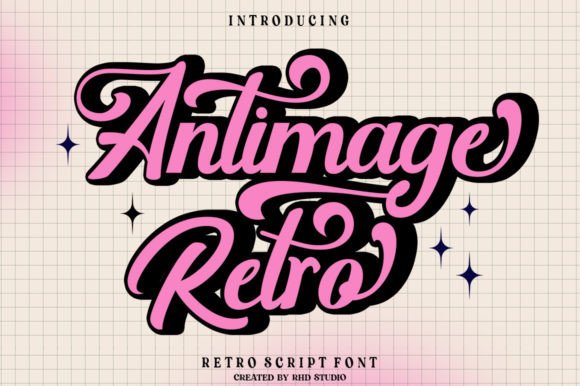 Antimage Retro: A Bold Script Font for Timeless Editorial Design