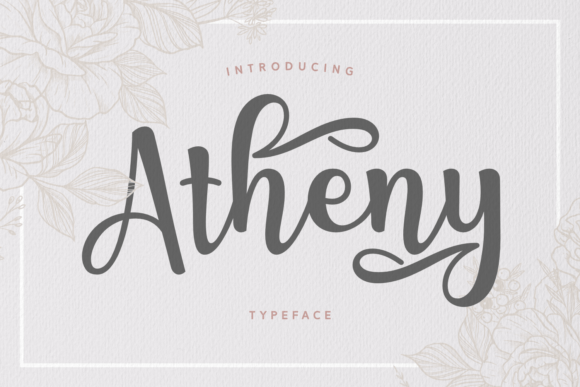 Atheny: A Graceful Script Font for Elegant Branding
