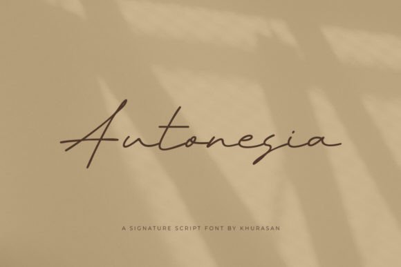 Autonesia: A Modern Script Font That Elevates Small Business Branding