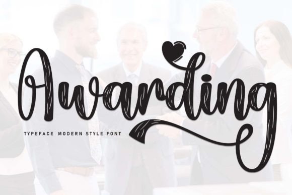 Awarding: A Timeless Handwritten Font for Polished Branding