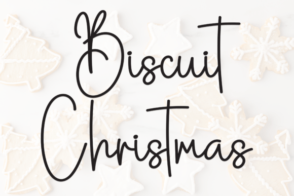 Biscuit Christmas: A Festive Script Font for Cozy Editorial Designs
