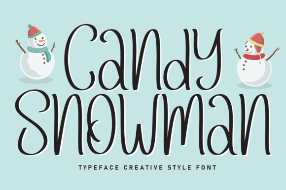 Candy Snowman: A Sweet Script Font for Scroll-Stopping Marketing Visuals