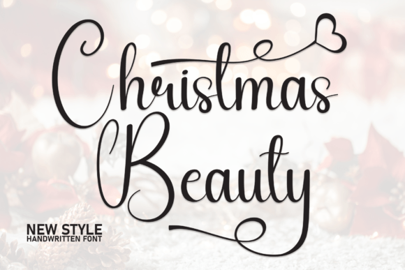 Christmas Beauty: A Handwritten Font That Brings Charm to Crafted Goods