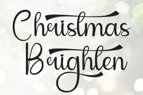 Christmas Brighten: A Sweet Handwritten Font for Warm Brand Identities