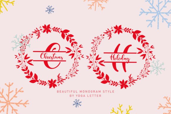 Christmas Holiday Monogram: A Festive Font That Elevates Campaign Visuals