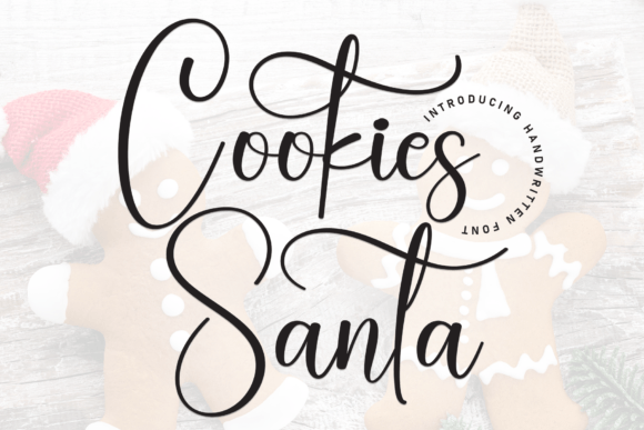 Cookies Santa: A Festive Handwritten Font for Editorial Charm