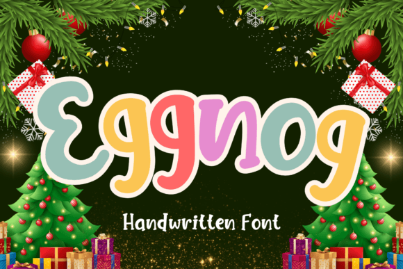 Eggnog: A Playful Handwritten Font for Crafters & Small Business Design
