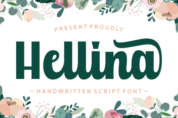 Hellina: A Stylish Script Font for Handmade Labels, Invitations & More