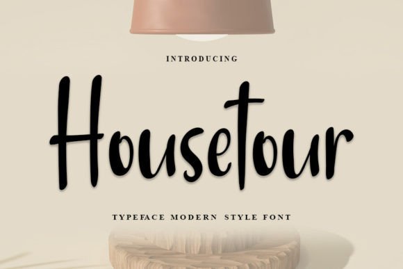 Housetour Font Review: Elegant Script for Digital Branding