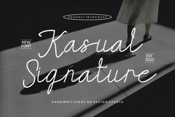 Kasual Signature: A Stylish Script Font for Elegant Web Design