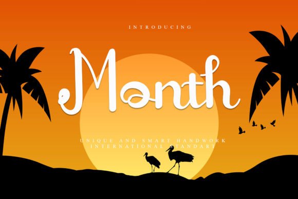 Month Font: Elevating Campaign Visuals with Elegant Typography