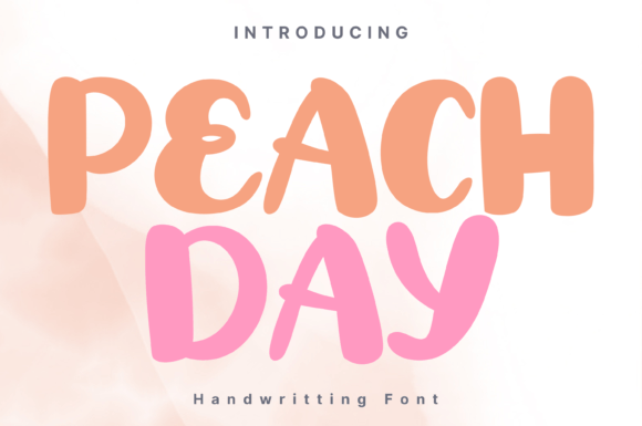 Peach Day: A Whimsical Handwritten Font for Makers and Creative Sellers