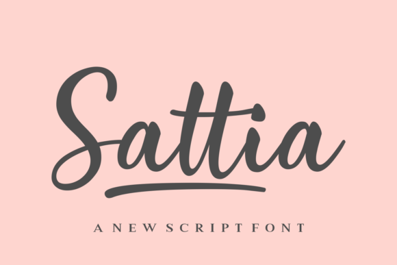 Sattia: A Sweet Script Font for Elegant Editorial Design