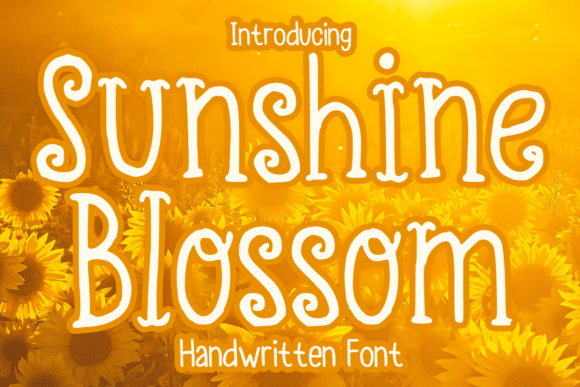 Sunshine Blossom: A Playful Handwritten Font for Warm Brand Identities