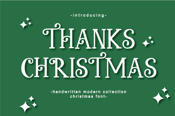 Thanks Christmas: A Festive Typeface for Polished Holiday Branding